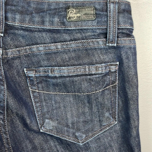 PAIGE Premium Denim Skyline Skinny Jeans Blue Dark Wash Low Rise Ankle Length 25 - Picture 6 of 12